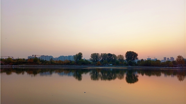 蘆花白，秋水寒